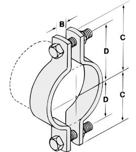 7 Inch Riser Clamp Riser Clamp